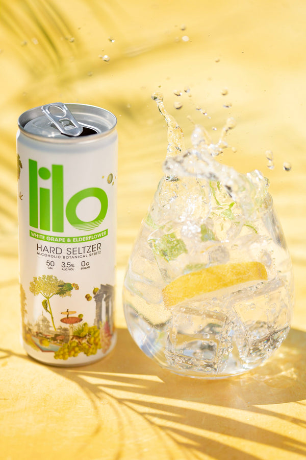 Lilo White Grape & Elderflower Hard Seltzer - delicious neat or as part of a lighter and lower Spritz