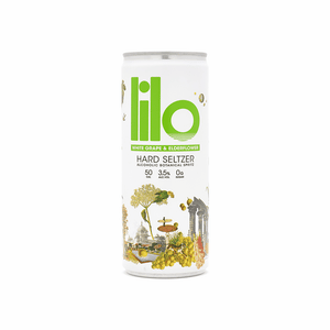 Lilo White Grape & Elderflower Hard Seltzer - The can itself is a work of art